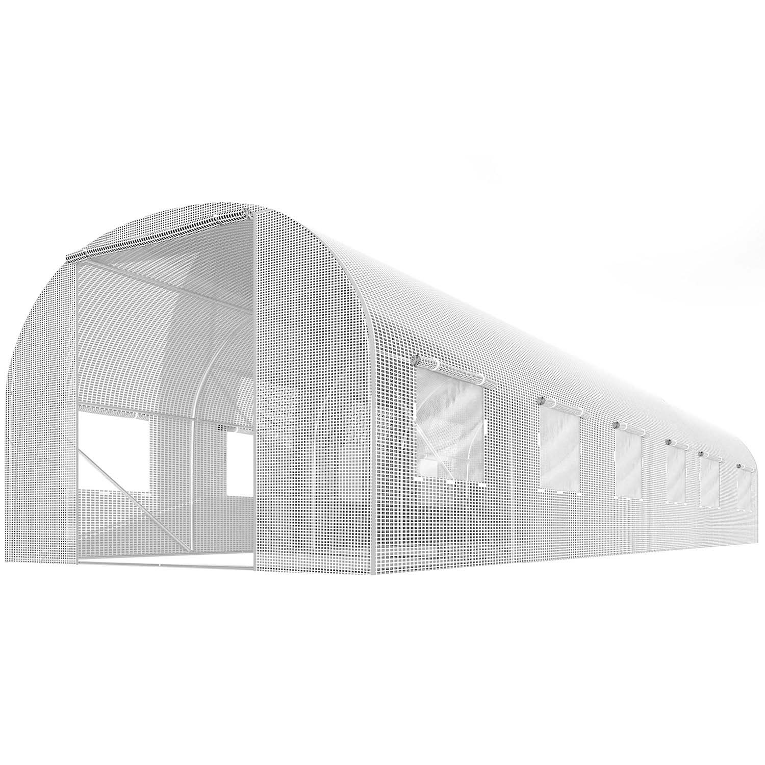 3 x 6 metrų (18 m2) sodas, baltos spalvos