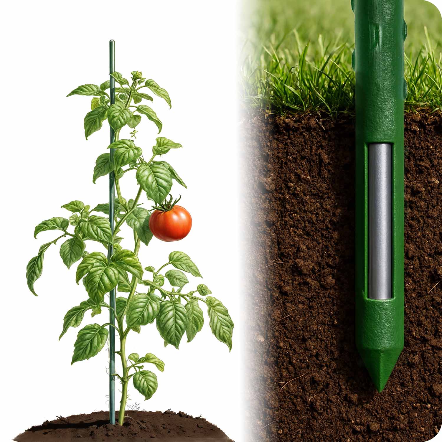 Augalų lazdelės 120 cm PL-940 žalios spalvos