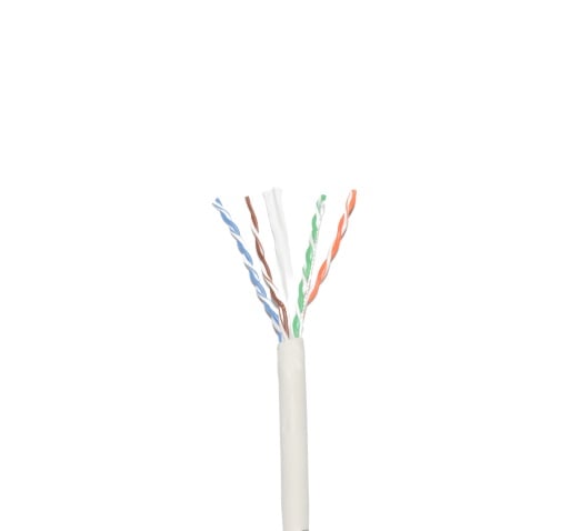 Ryšio kabelis LTECH UTP 5E degumo kl. Cca, behalogenis (ritė 305m)
