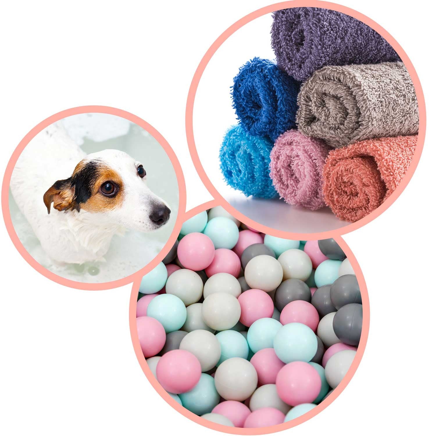 RK-280 balta-rožinė kūdikių guminė