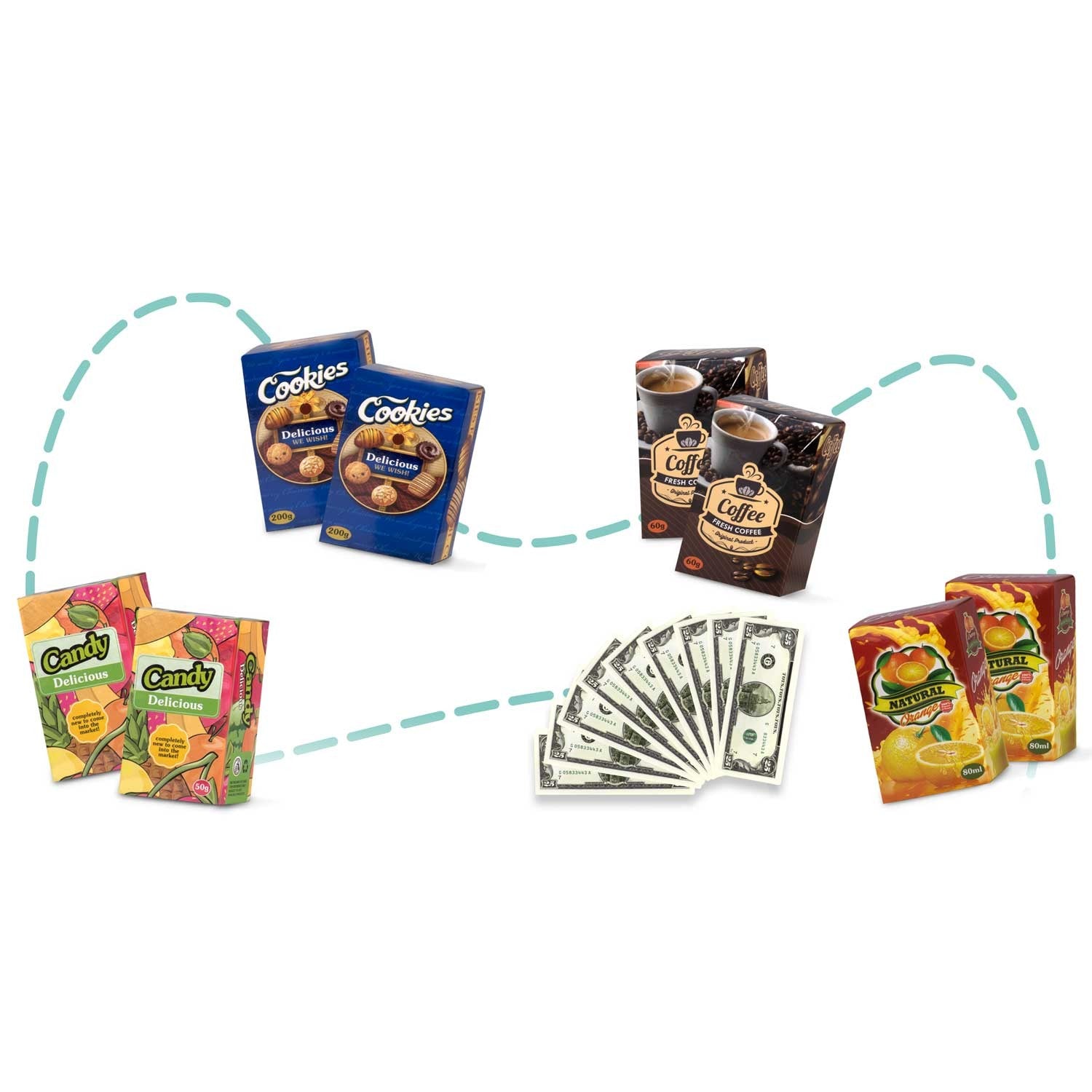 Ricokids parduotuvių krepšelis 773401 rožinis