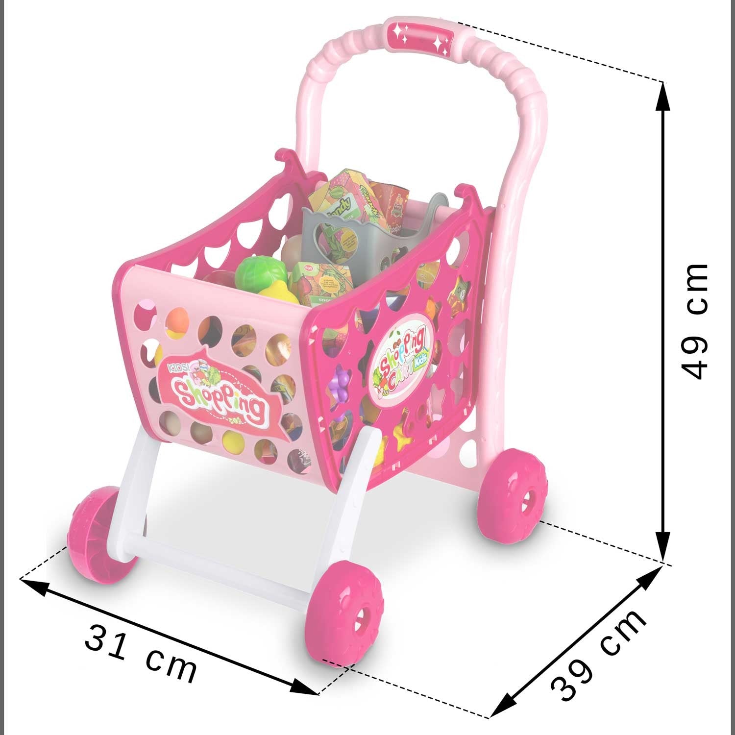 Ricokids parduotuvių krepšelis 773401 rožinis