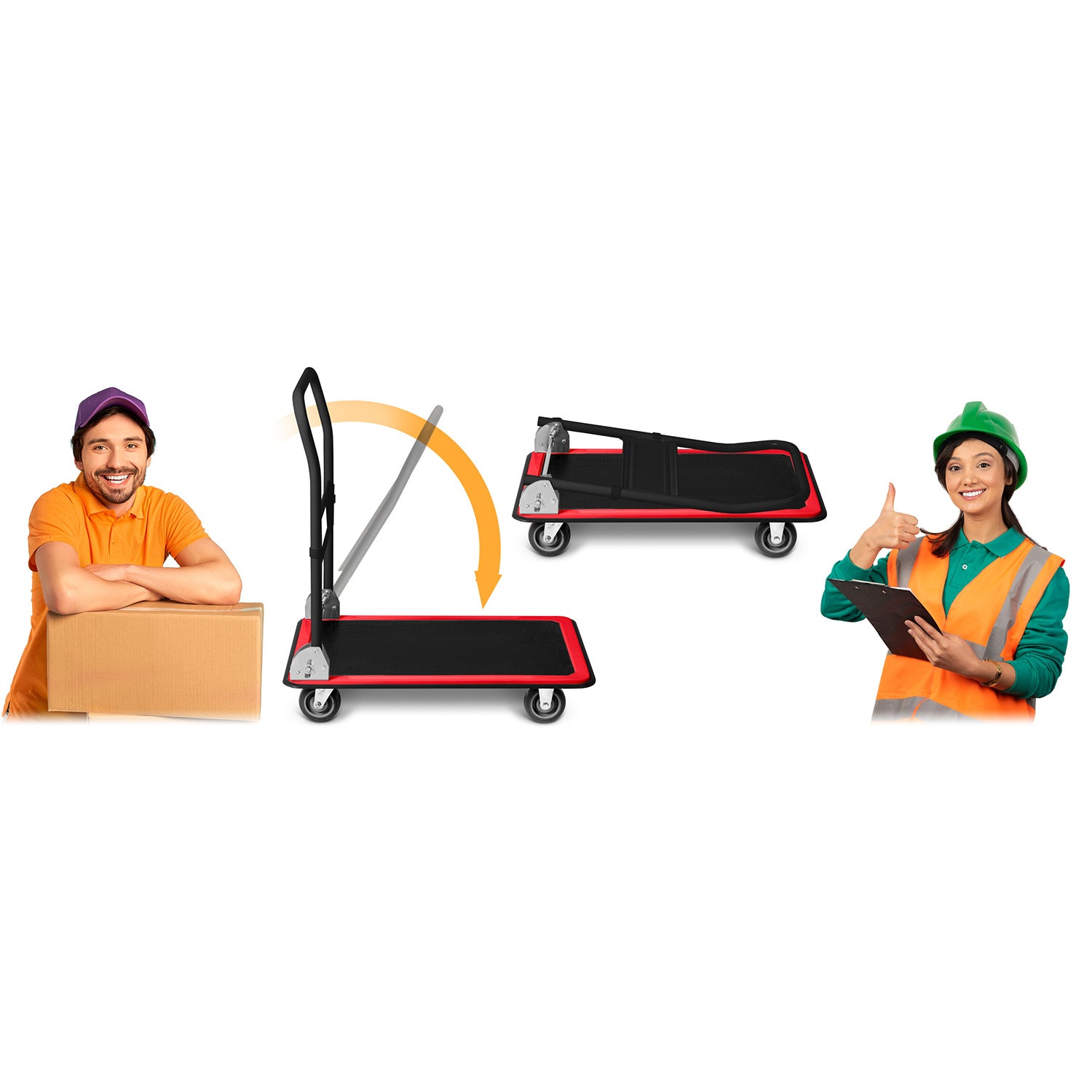 Juodai raudona HM-505 transporto platforma