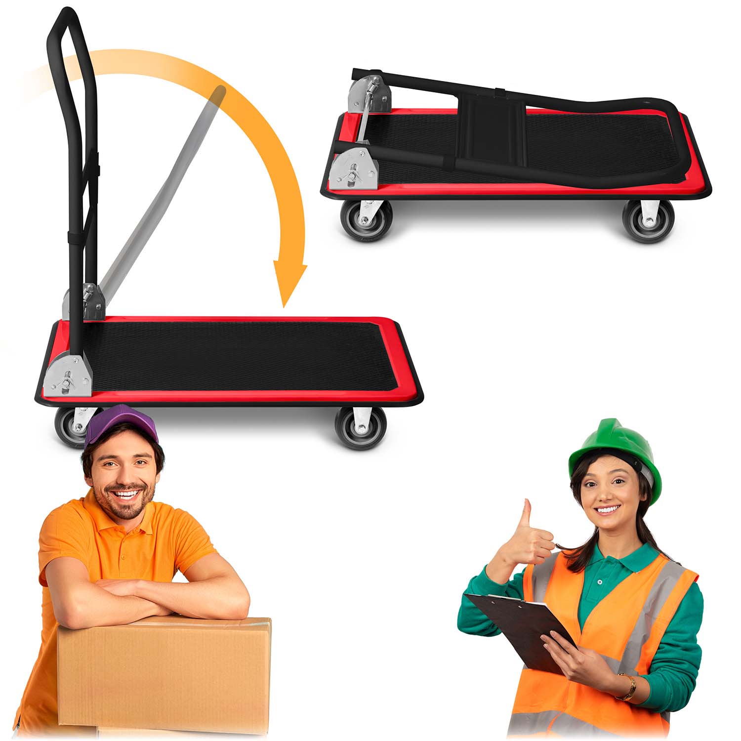 Juodai raudona HM-505 transporto platforma