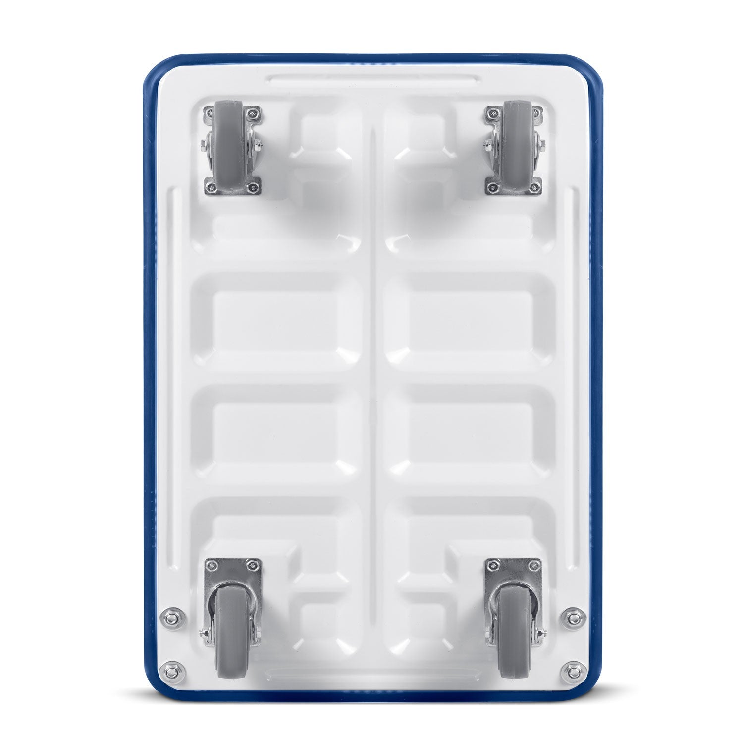 HM-506 mėlynos baltos rankinės vežimo vežimėlis