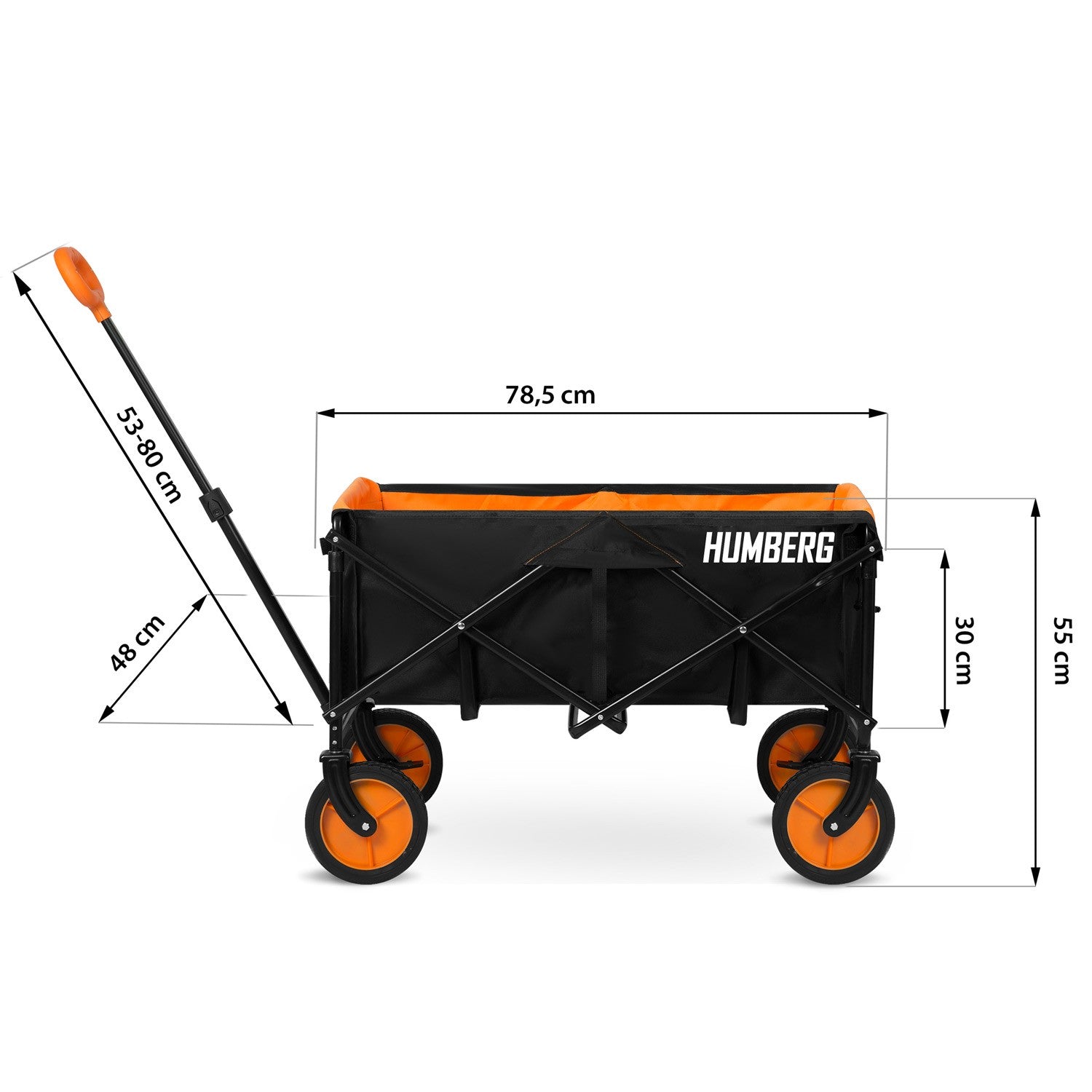 100 litrų Humbergo HM-513 sukabinimo transporto vagonas