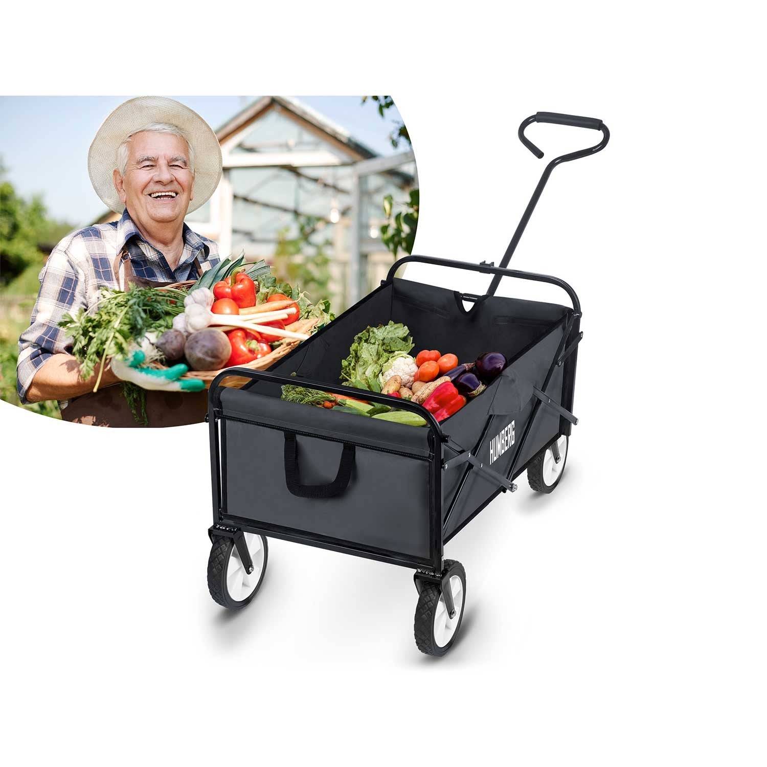 80 L Humbergo HM-511 sukabinamosios transporto vežimo vagonas