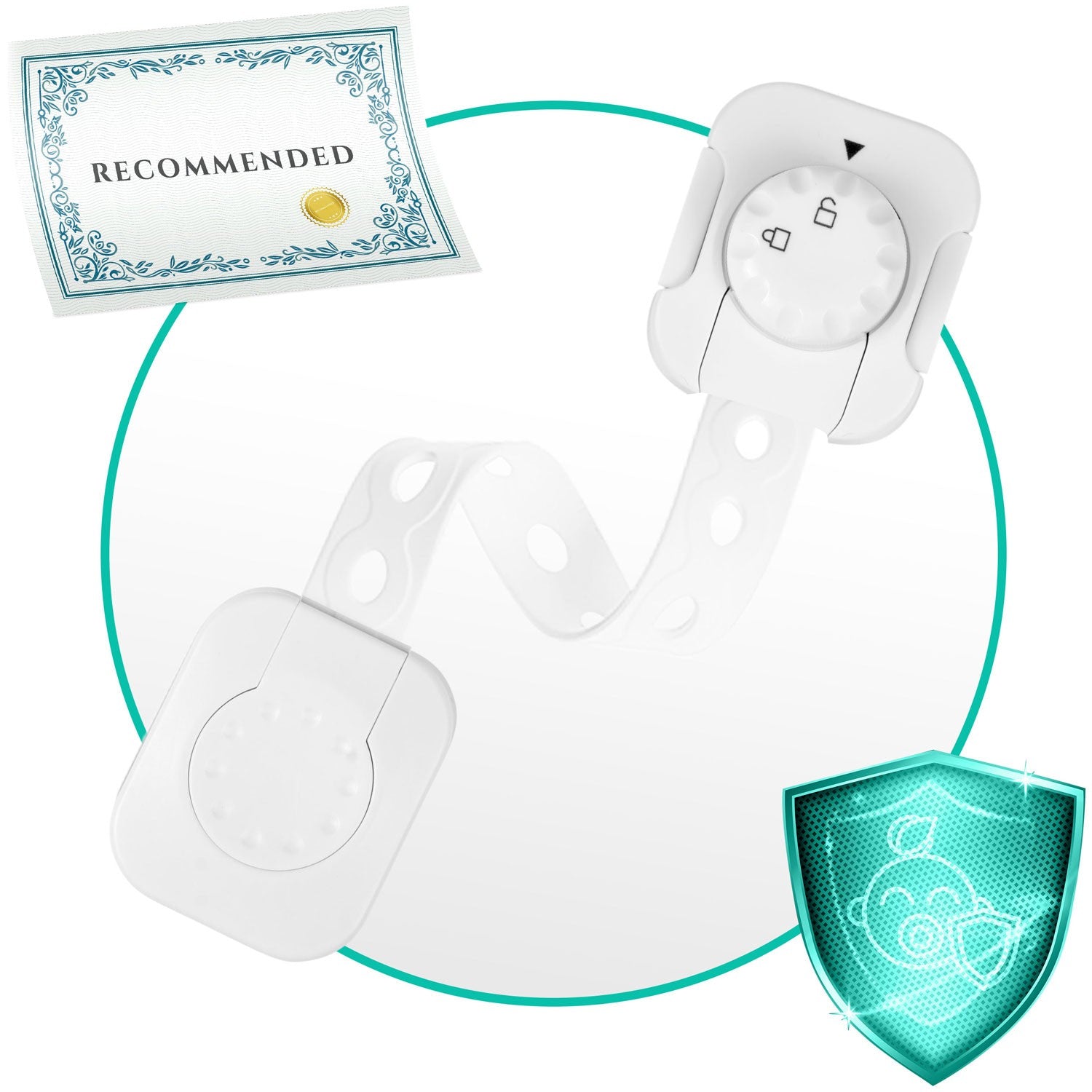 Ricokids skyriaus atidarymo apsaugos priemonės 798200 6 vienetai balti