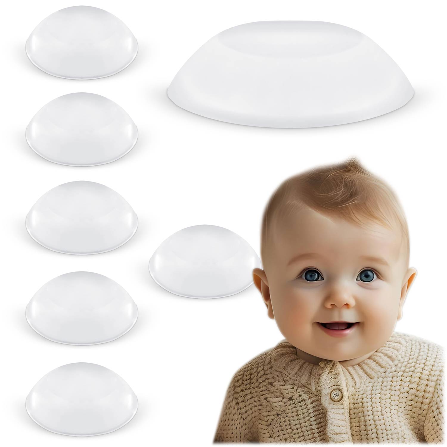 Silikoninės sienos apsaugos priemonės - 6 vienetai Ricokids RK-989