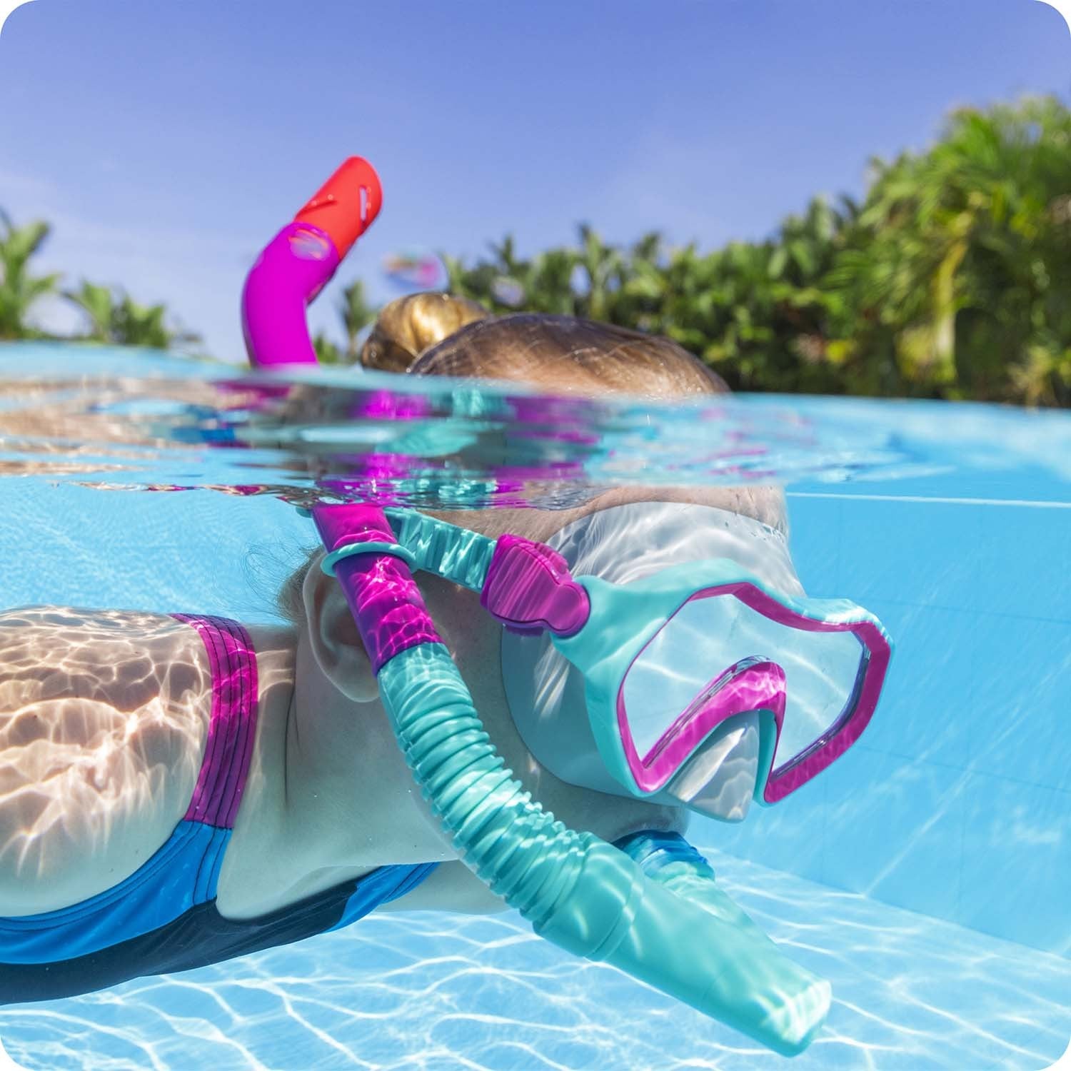 Purpurinis-turkusinis Bestway 24025 nardymo komplektas