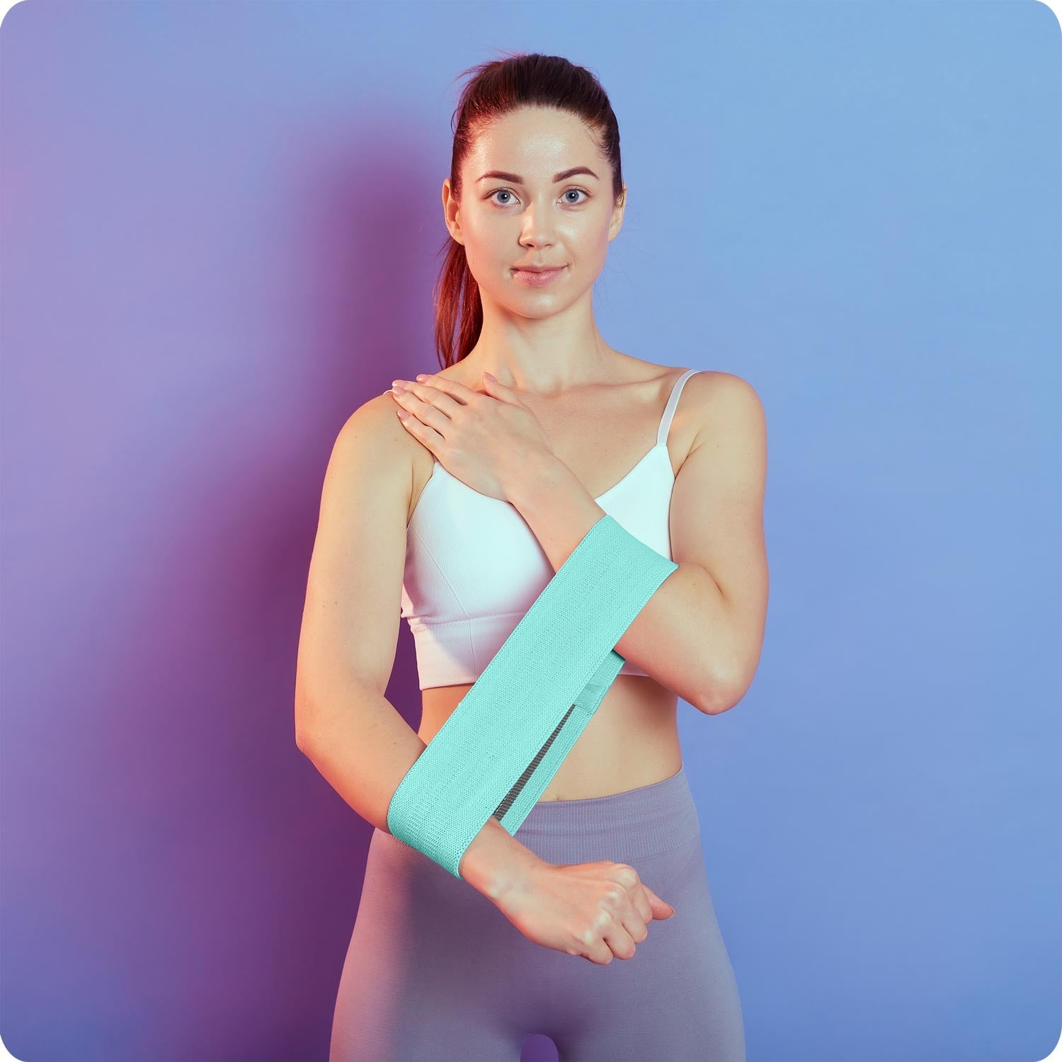 NS-961 Neo-Sport treniruočių rezistencinių juostų rinkinys, 3 vienetai