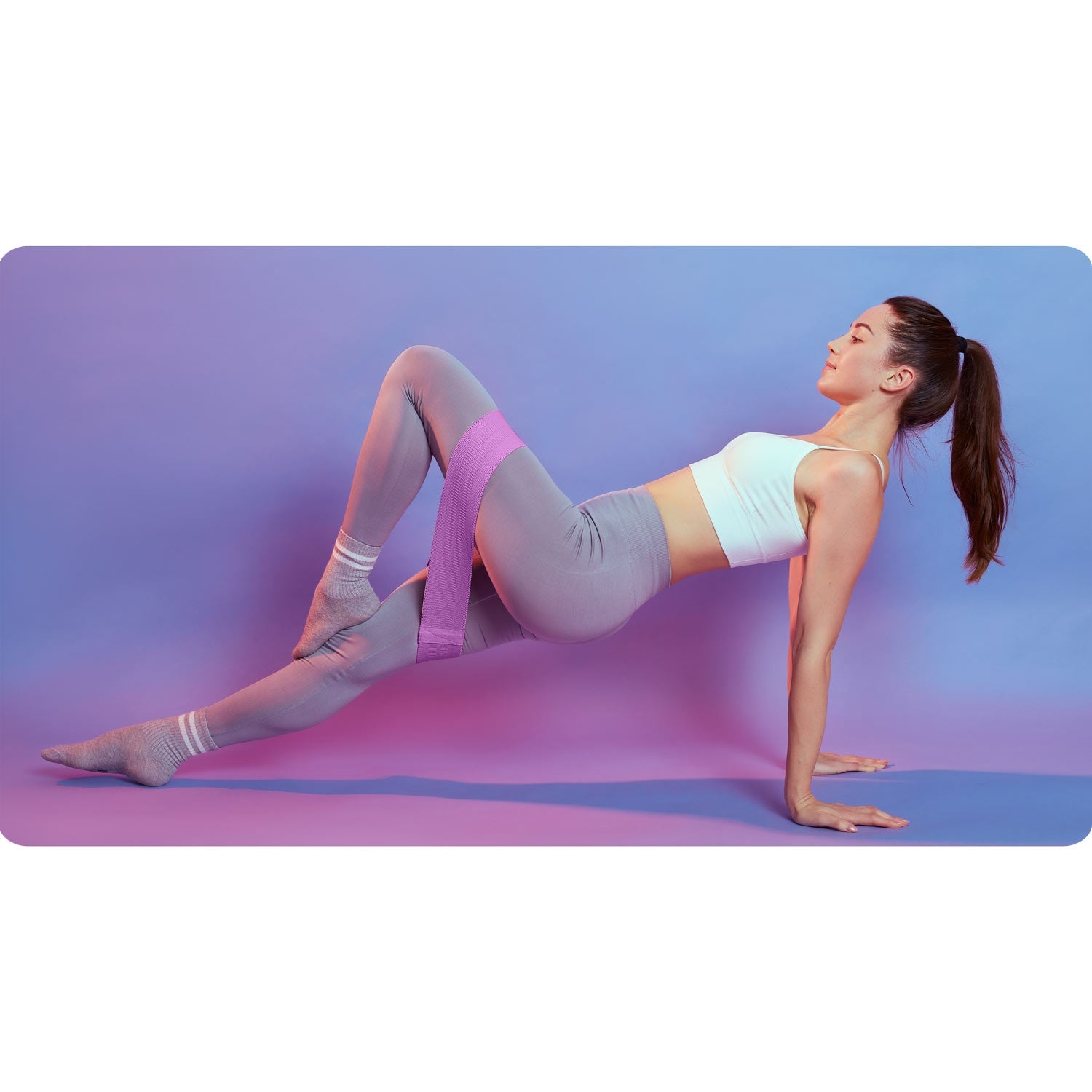 NS-961 Neo-Sport treniruočių rezistencinių juostų rinkinys, 3 vienetai