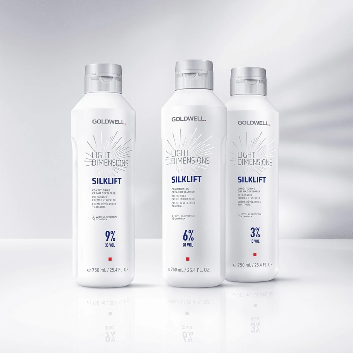 Goldwell Light Dimensions Silklift 6% kondicionuojamasis kremas Developer 750 ml