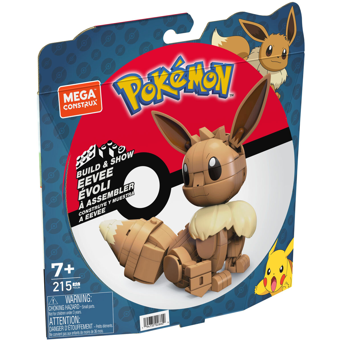 Sujungiama dalis Mega Construx  Eevee Medium + 7 metų 215 Dalys