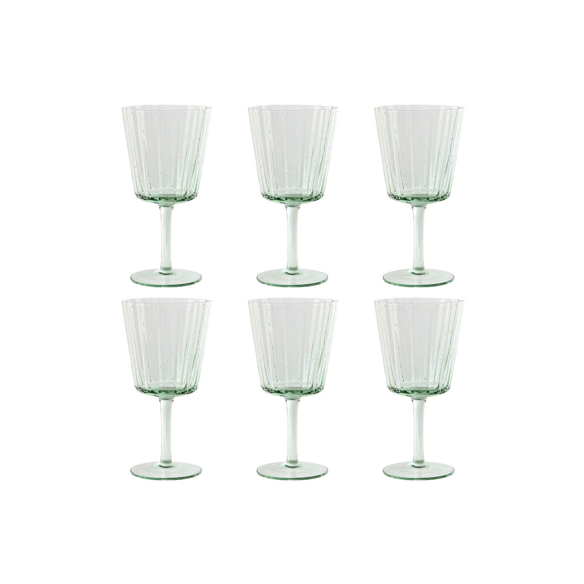 Stiklinių rinkinys Home ESPRIT Žalia Stiklas 285 ml 8,4 x 8,4 x 16,4 cm (6 vnt.)