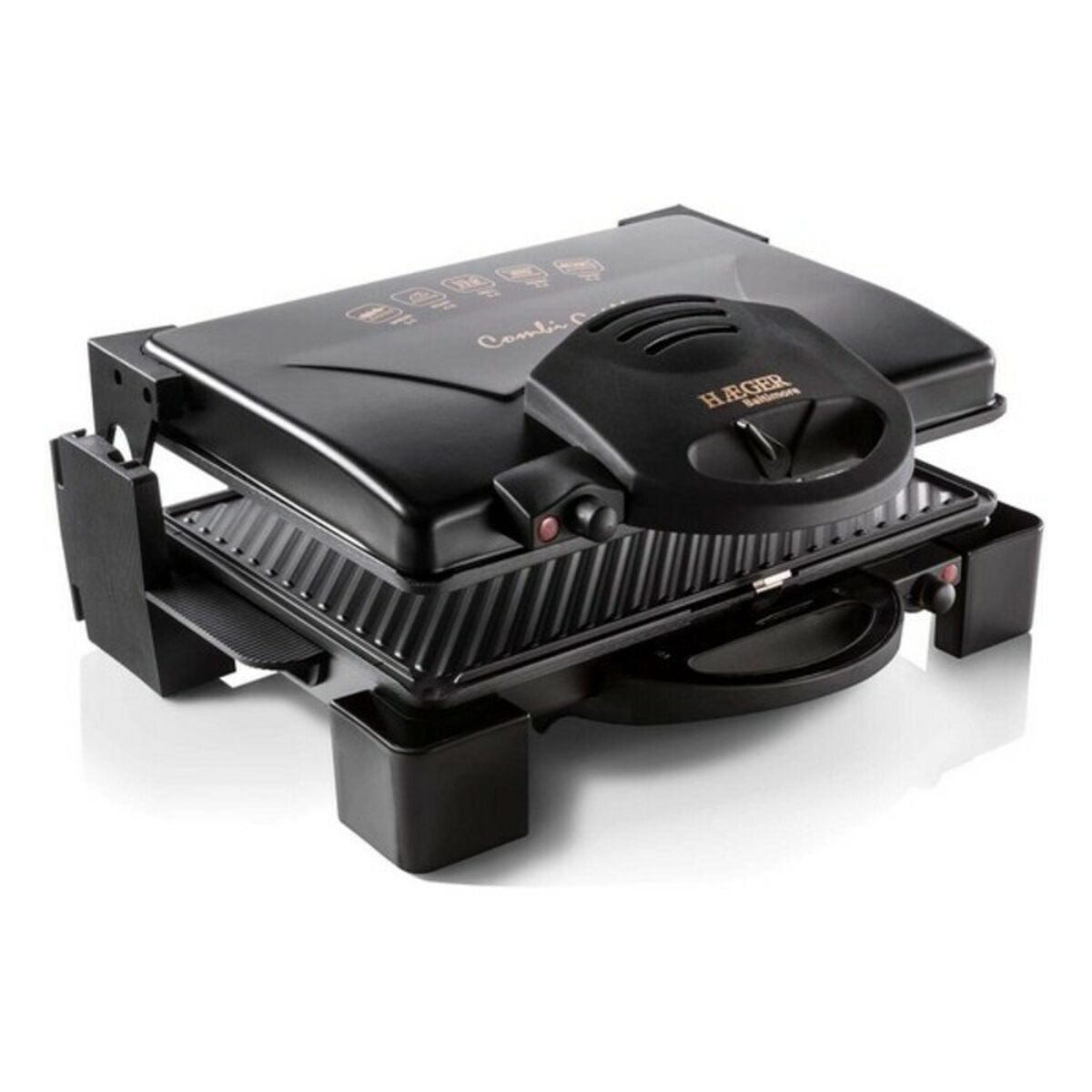 Grill Haeger GR-190.008A 1900W Juoda Nerūdijantis plienas