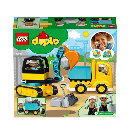 Playset Lego Construction 10931 Truck and Backhoe