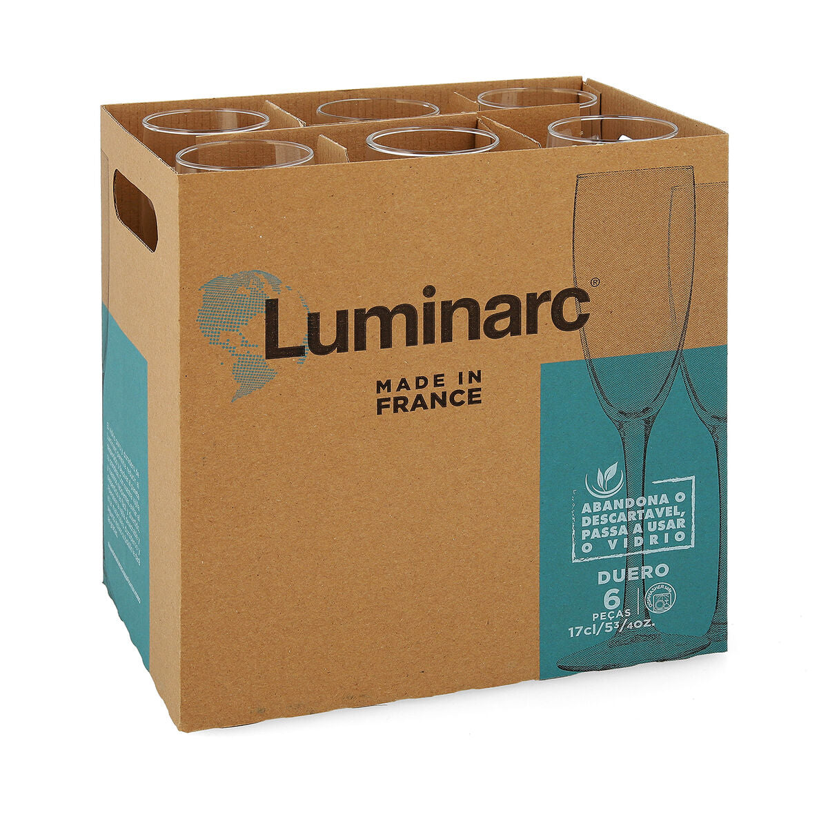 Šampano taurė Luminarc Duero Skaidrus stiklas (170 ml) (6 vnt.)