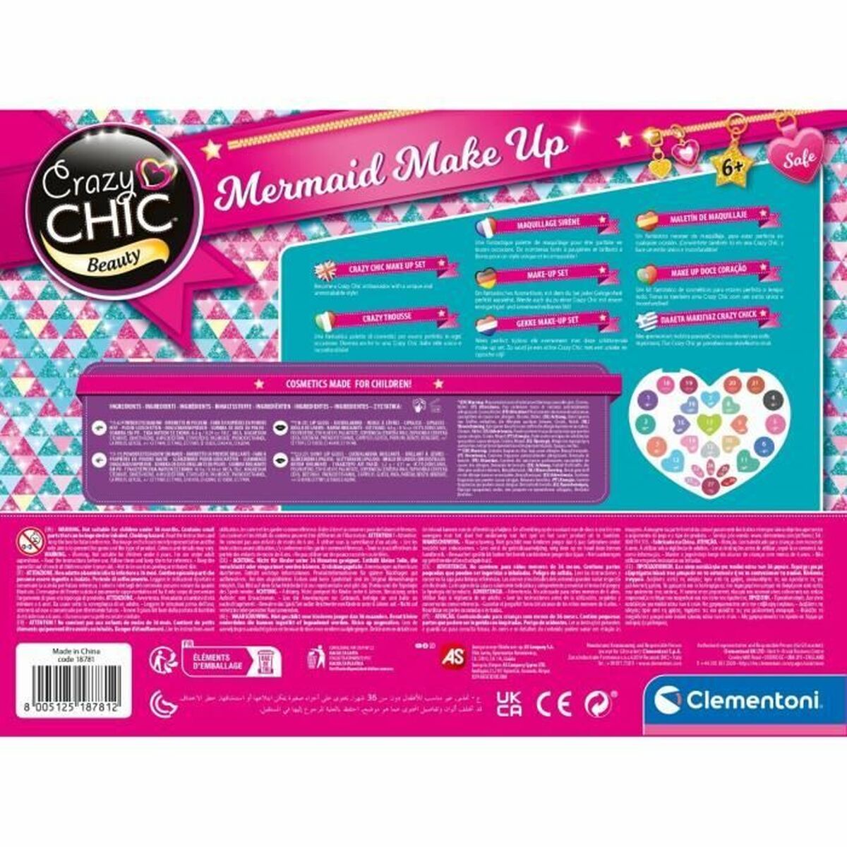 Krembriulė Clementoni Crazy Chic Beauty Mermaid Make up