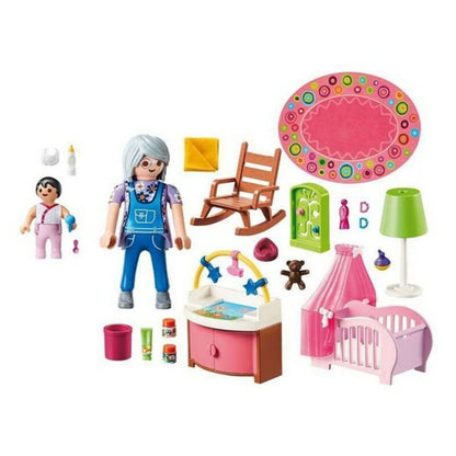 Playset Dollhouse Baby's Room Playmobil 70210 - Nursery (43 pcs)