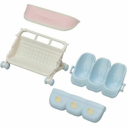 Playset Sylvanian Families The Triple Stroller 