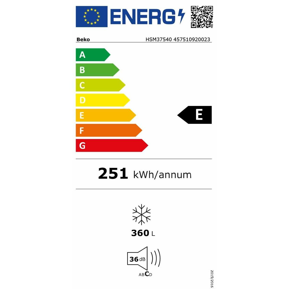 Šaldiklis BEKO HSM37540