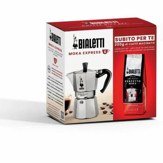 Itališkas Kavinukas Bialetti Moka Classico Pilka 3 Puodeliai