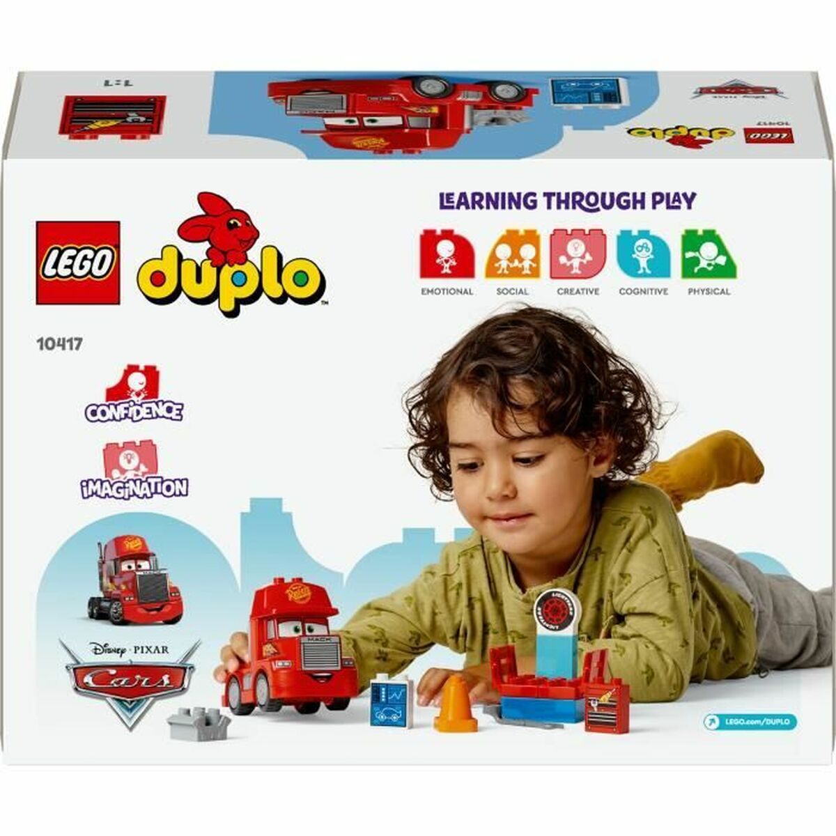 Statybos rinkinys Lego DUPLO 10417 Disney and Pixar Cars Mack Race Spalvotas