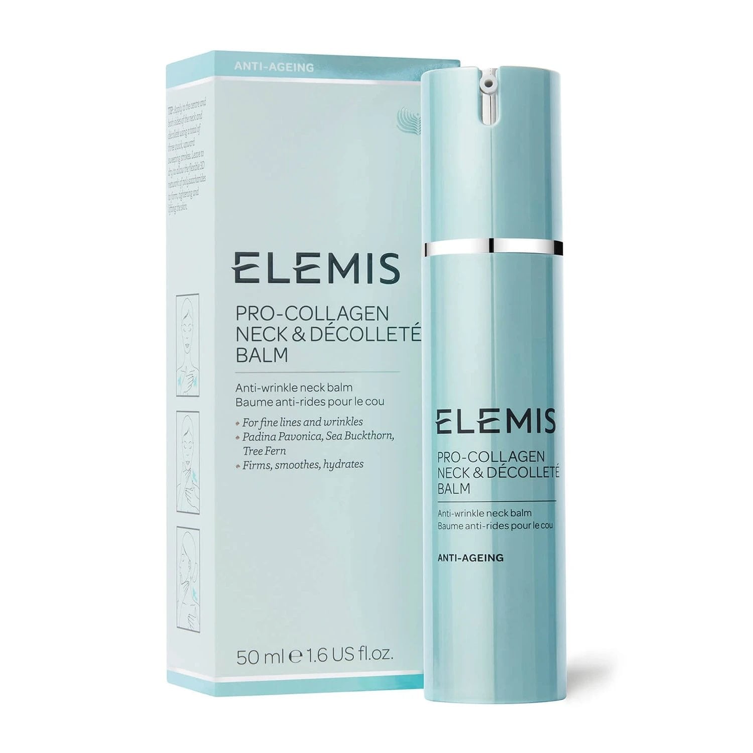 Elemis Pro-Collagen balzamas kaklui ir dekoltė 50ml