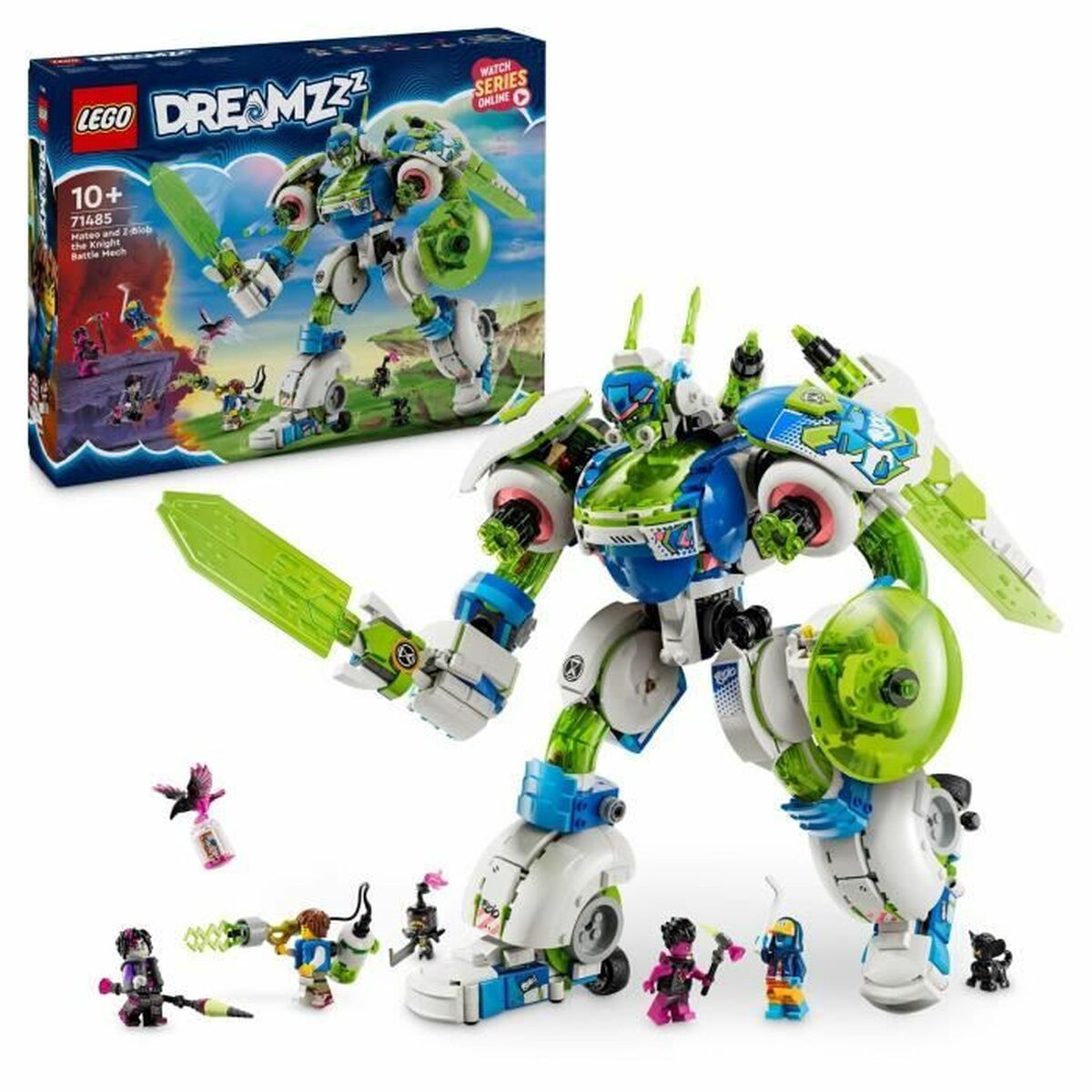 Statybos rinkinys Lego DREAMZzz 71485 Mateo and Z-Blob, the Robot Knight 1333 Dalys