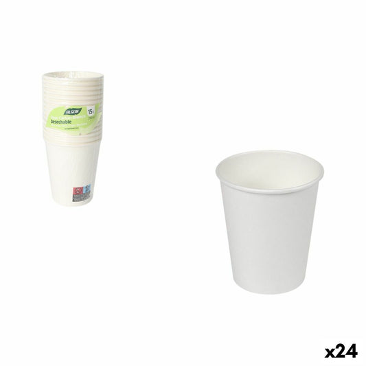 Stiklinių rinkinys Inde Balta 250 ml 15 Dalys (24 vnt.)