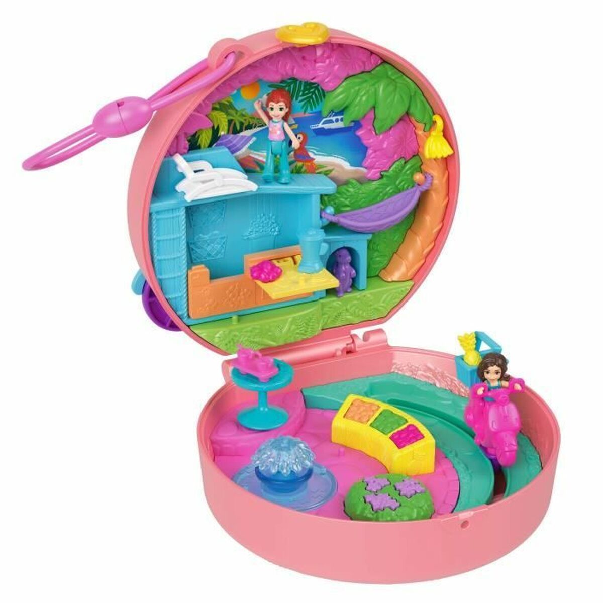 Lėlė kūdikis su priedais Polly Pocket Moped Adventure