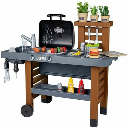 Žaislinė virtuvė Smoby Garden Kitchen Barbekiu 43 Dalys