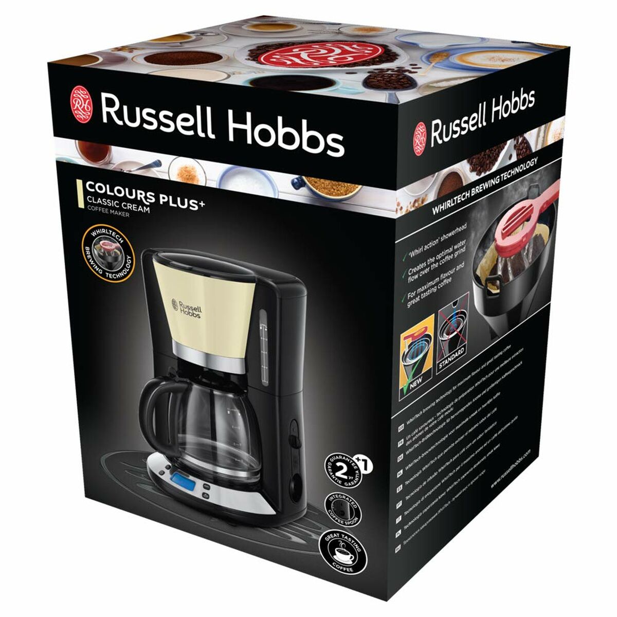 Lašelinis kavos aparatas Russell Hobbs 24033-56 1100 W 15 Puodeliai Kreminė