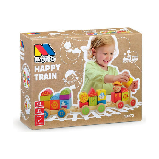 Kūdikio žaislas Moltó Happy Train 23 Dalys