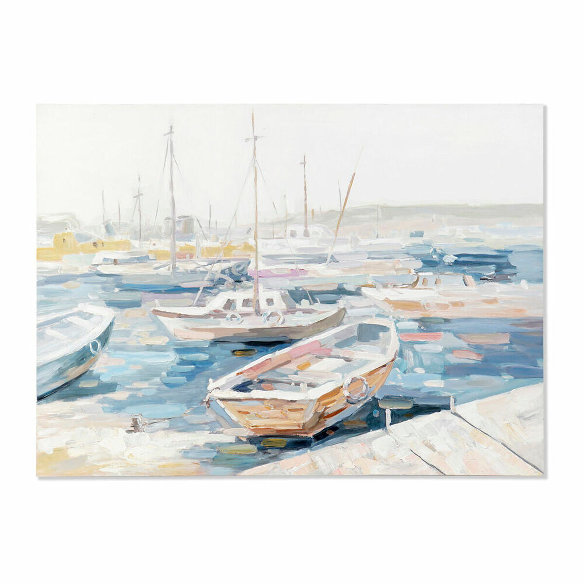 Paveikslas DKD Home Decor Barco Viduržemio (120 x 3,8 x 90 cm)