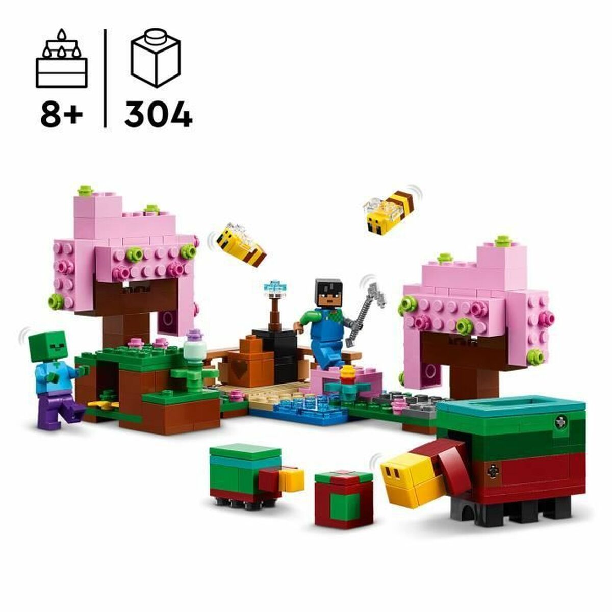 Statybos rinkinys Lego Minecraft 21260 Cherry Garden Spalvotas 304 Dalys