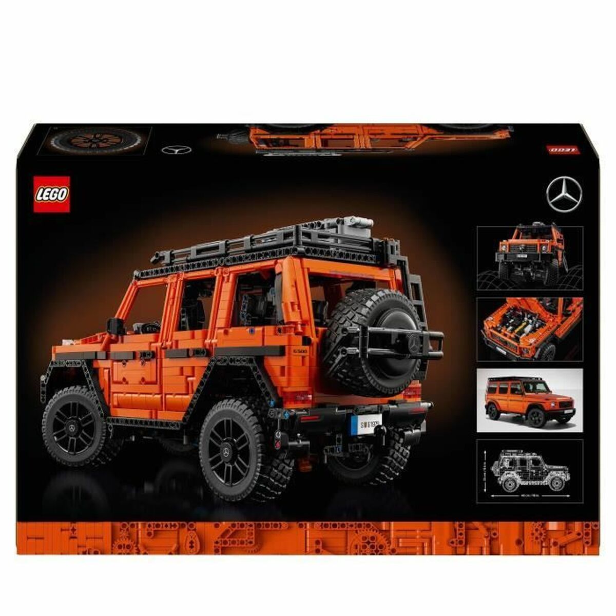 Statybos rinkinys Lego Techniq 42177 Mercedes-Benz G 500 PROFESSIONAL Line 2891 Dalys