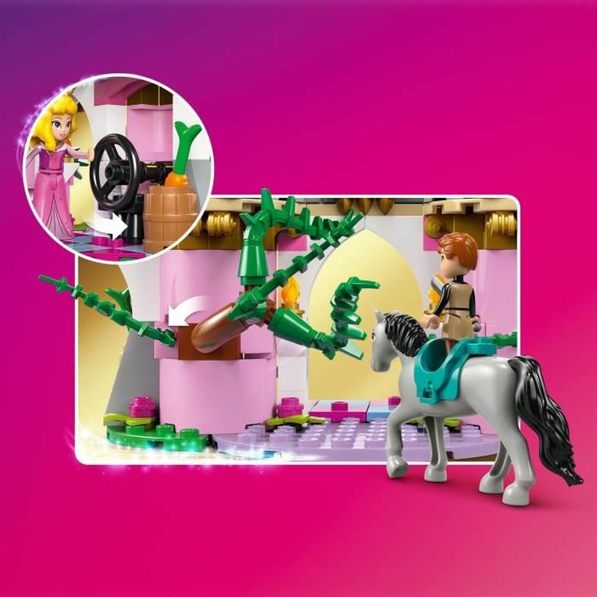 Statybos rinkinys Lego Disney Princess 43240 Maleficent as a dragon Spalvotas 583 Dalys