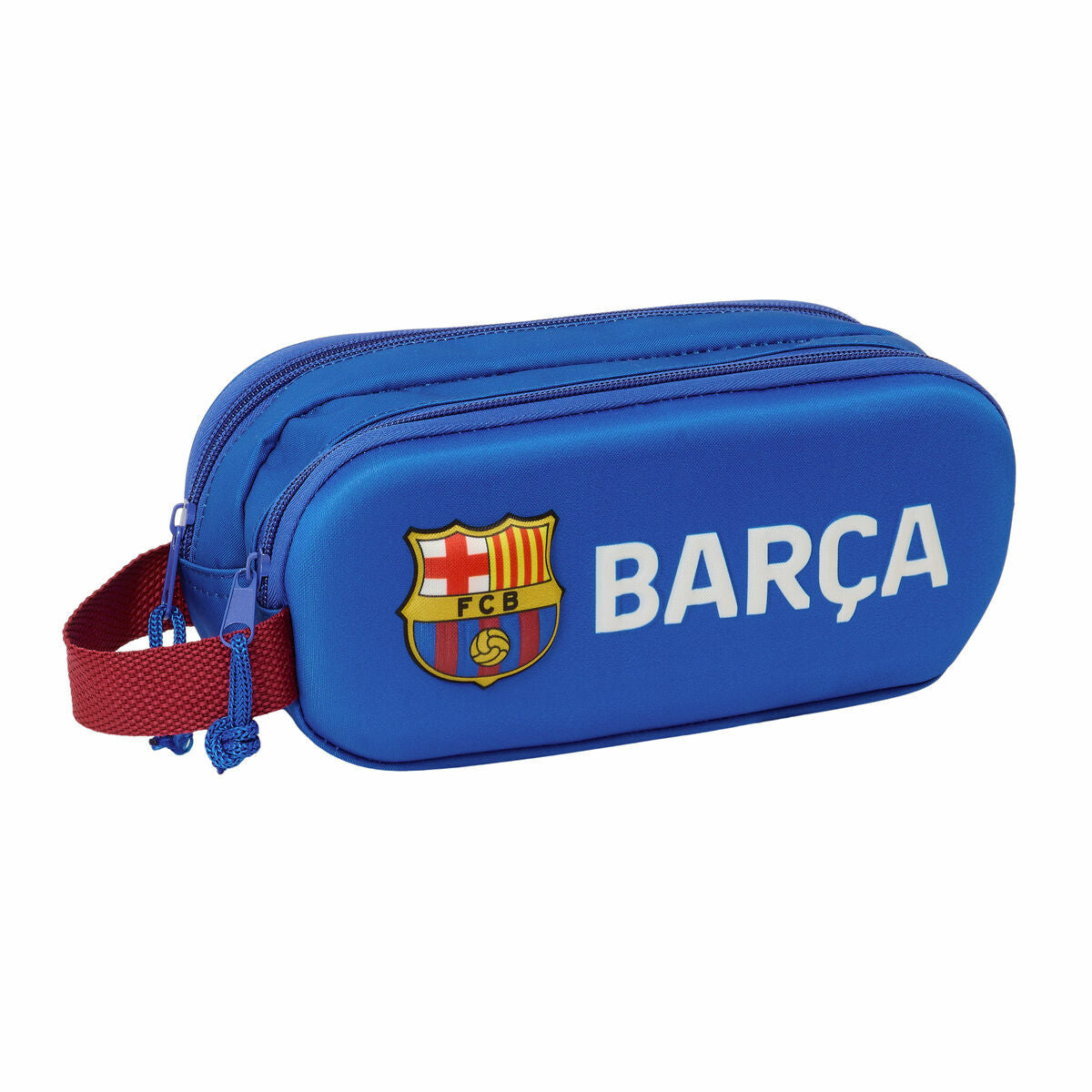 Dvigubas penalas F.C. Barcelona Tamsiai mėlyna 21 x 8 x 6 cm 3D