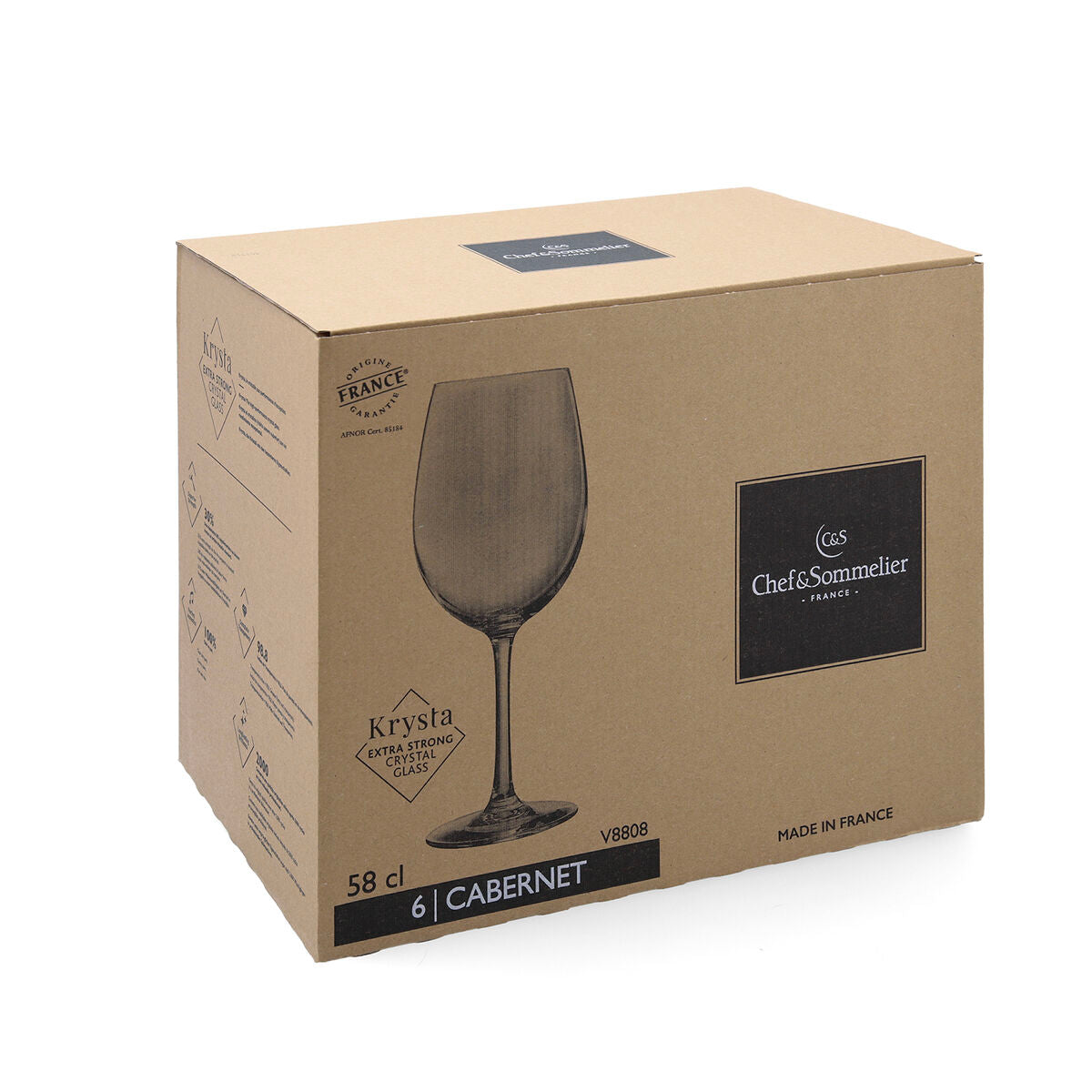 Stiklinių rinkinys Chef&Sommelier Cabernet Tulip Eco Skaidrus stiklas 580 ml (6 vnt.)