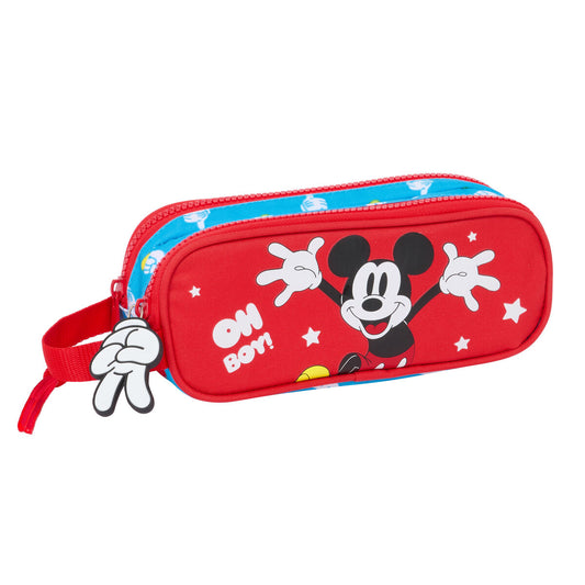 Dvigubas penalas Mickey Mouse Clubhouse Fantastic Mėlyna Raudona 21 x 8 x 6 cm