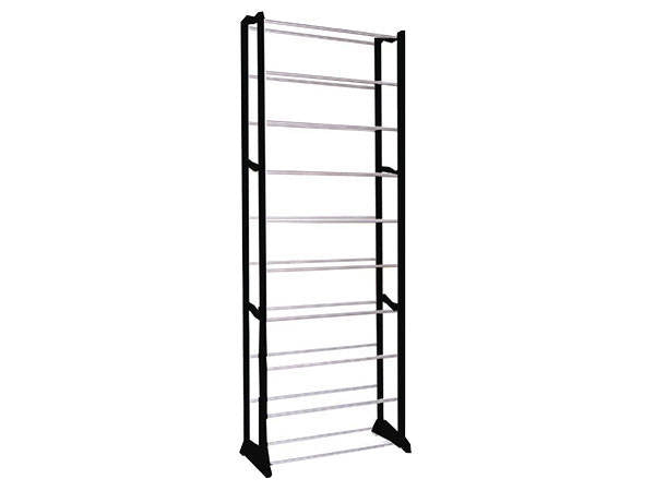 Metalinis batų stovas 30 porų spintelių batų stovas