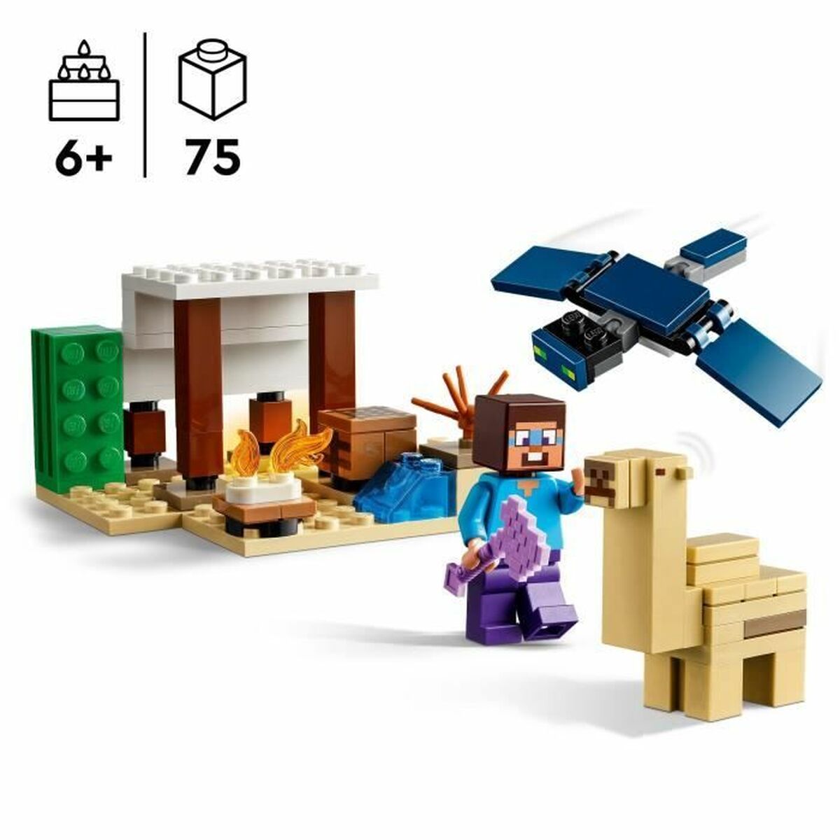 Statybos rinkinys Lego 21251 Minecraft : Steve´s Desert Expedition Spalvotas