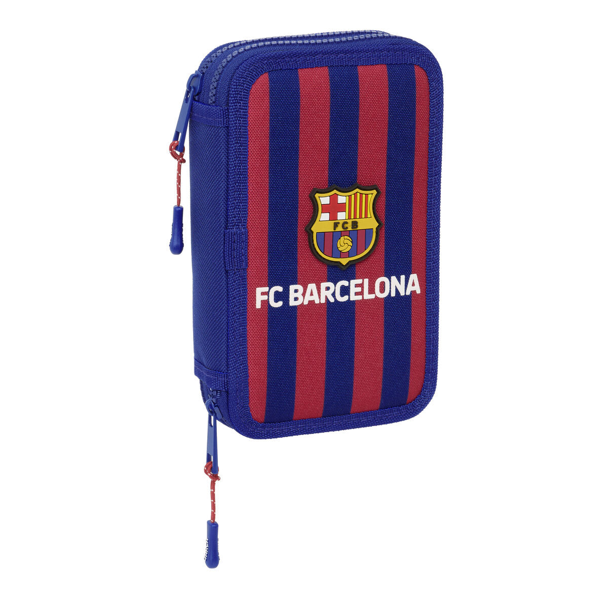 Dvigubo pieštuko dėklas F.C. Barcelona Kaštoninė Tamsiai mėlyna 12.5 x 19.5 x 4 cm 28 Dalys