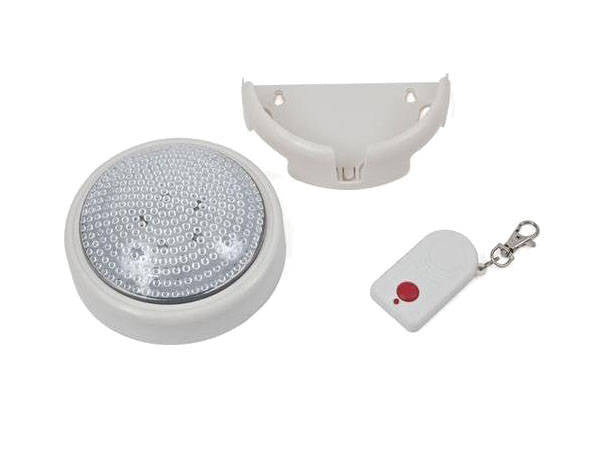 Jutiklinė lempa 5 led su nuotolinio valdymo lempos baterijomis