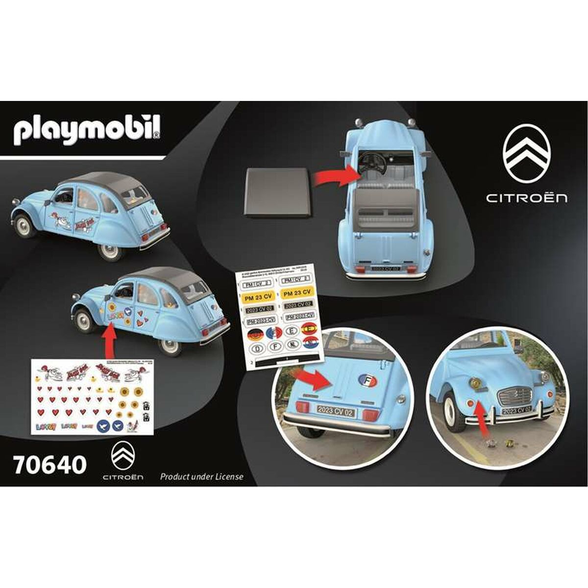 Transporto priemonių žaidimo rinkinys Playmobil Mėlyna Automobilis 57 Dalys