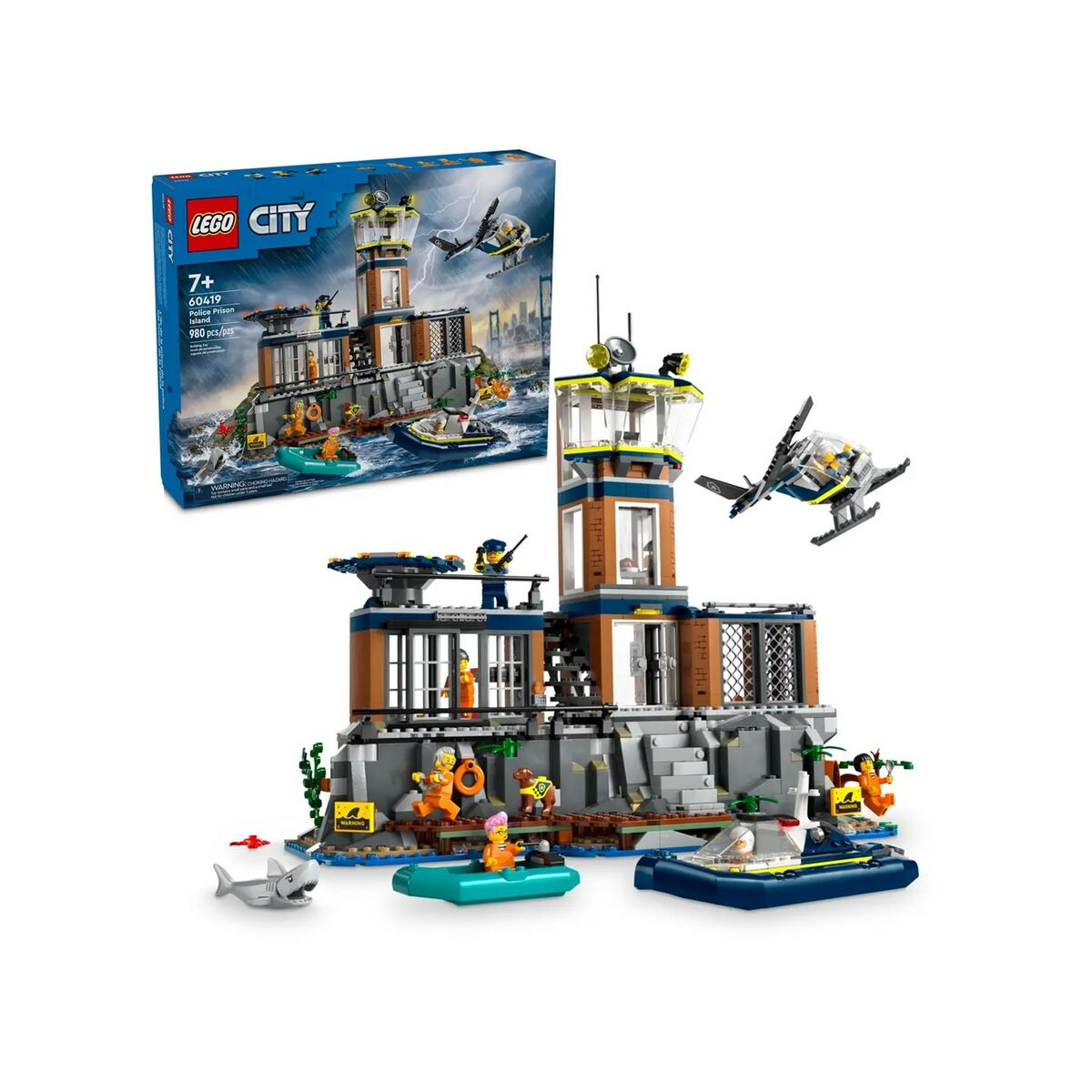 Statybos rinkinys Lego 60419 Police Station Island Spalvotas 980 Dalys