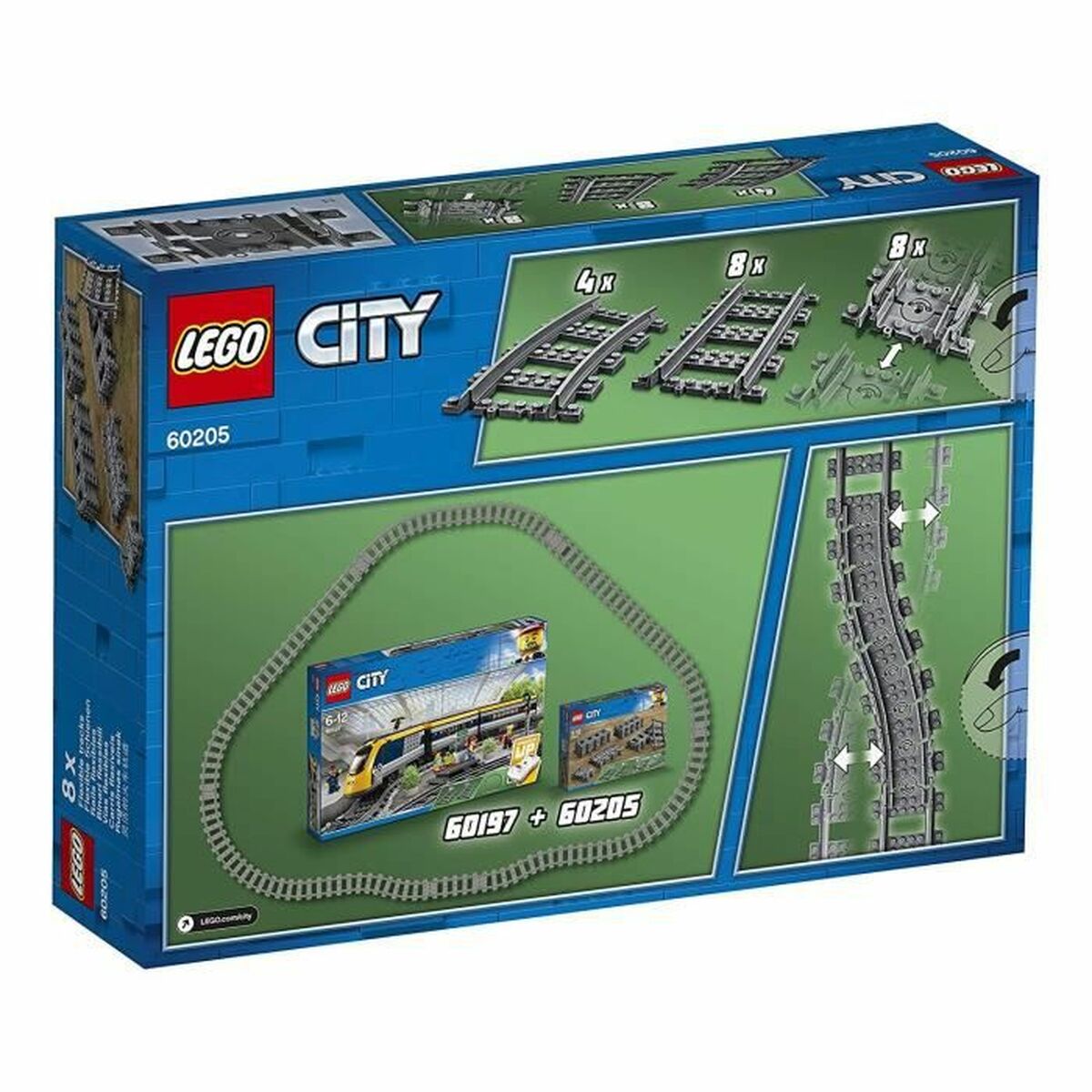 Playset   Lego City 60205 Rail Pack         20 Dalys  