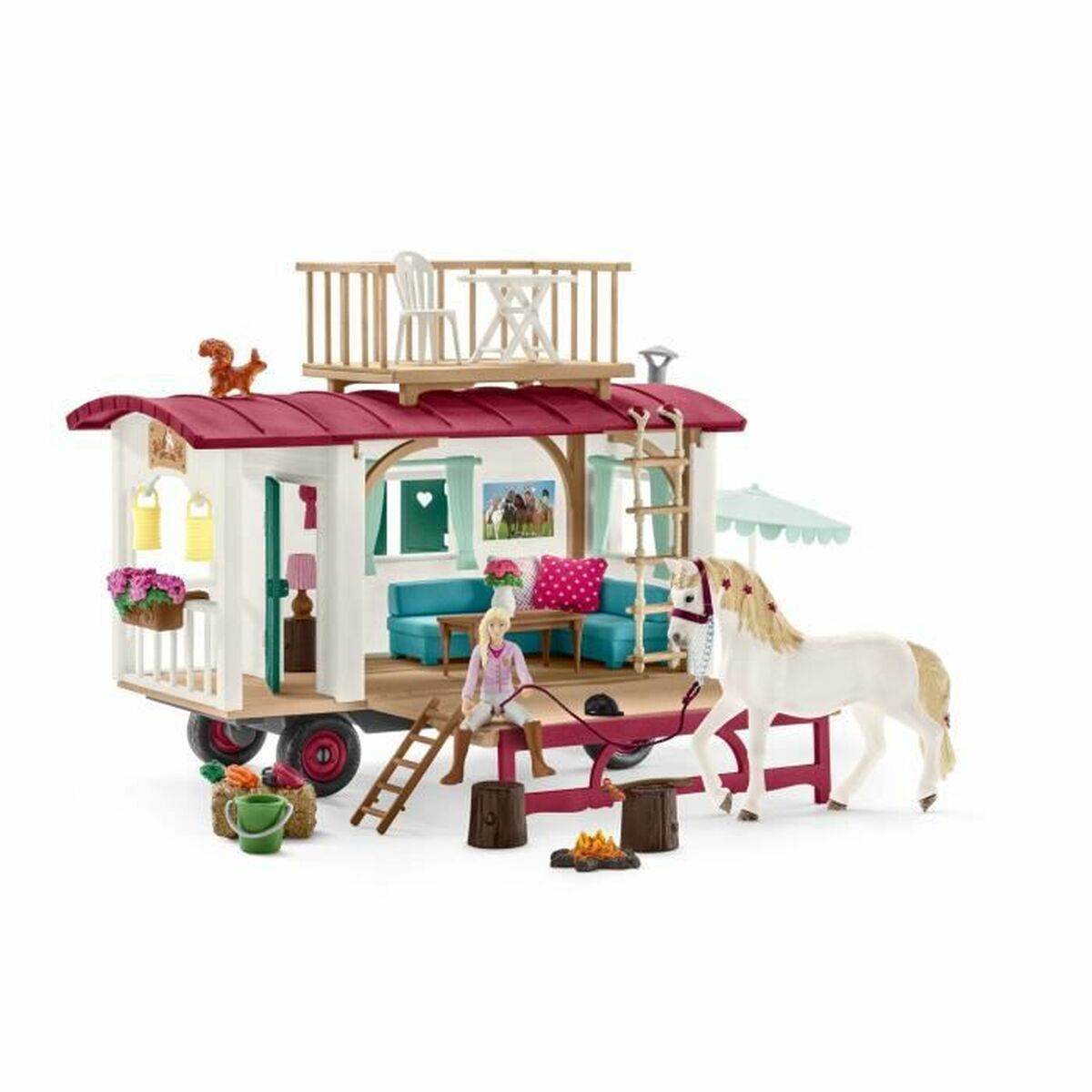 Miniatiūrinis namas Schleich Caravan for secret club meetings